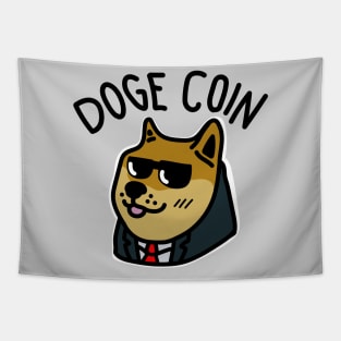 DogeCoin Doge (Dark) Tapestry