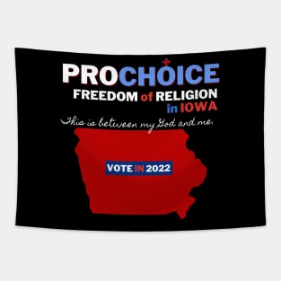 Pro Choice Iowa (light on dark) Tapestry