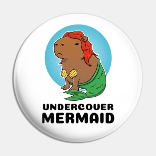 Undercover Mermaid Capybara Pin