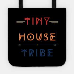 Tiny House Tribe Est. 2020 - Red/Orange/Blue Font Tote