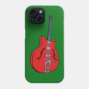 Electro-acoustic bass guitar Phone Case