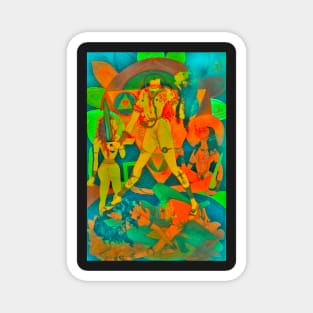 Chinnamasta Psychedelic Magnet