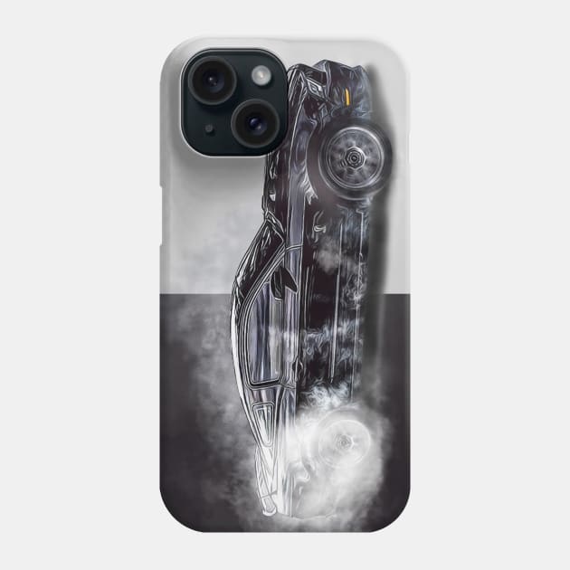 Ford Mustang Burnout Illustration Phone Case by GasAut0s