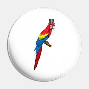 Parrot as Gentleman with Hat Pin