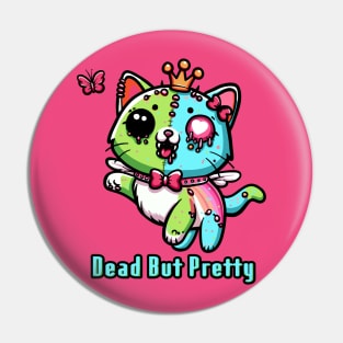 Dead But Pretty Kitty Pin