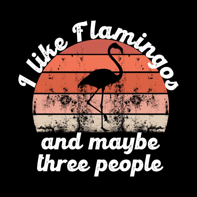 I like flamingos and maybe three people by hatem