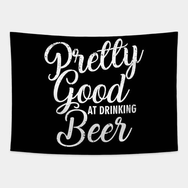 Pretty Good At Drinking Beer Country Music Concert Tapestry by danielfarisaj