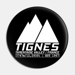 Tignes France Ski Resort Tarentaise Valley Skiing Pin