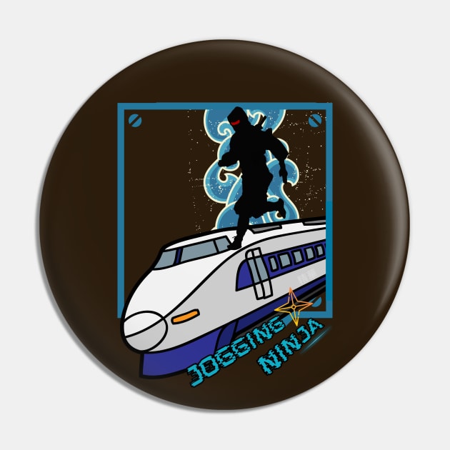 Jogging Ninja - Funny Ninja Pin by SEIKA by FP