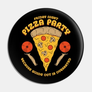 Friday Night Pizza Party Pin