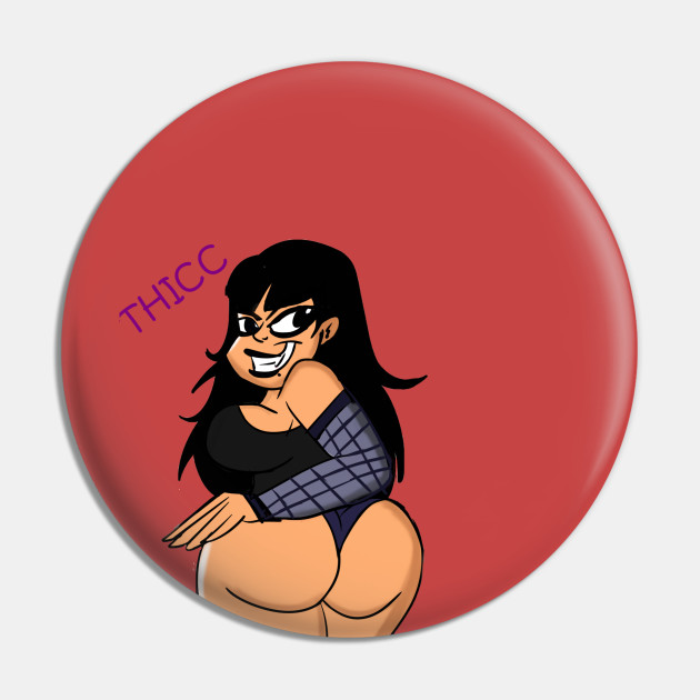 Thicc Pinup Girls Pin Teepublic Cartoon logic that makes no sense! thicc