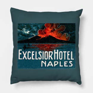 1921 Excelsior Hotel Naples Italy Pillow