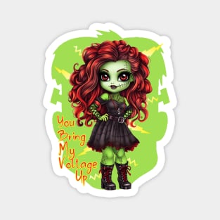 Cute Halloween Punk Girl - Halloween for Women Magnet