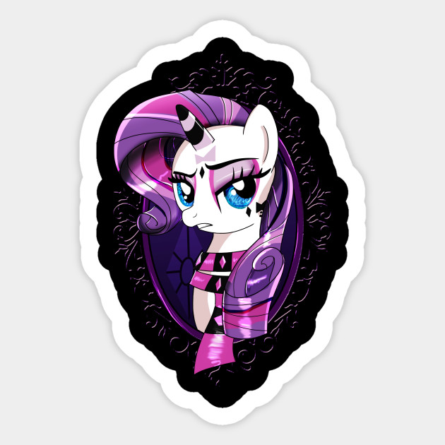 Pony Mania Rarity My Little Pony Sticker Teepublic