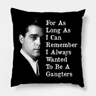 Goodfellas - Ray Liotta Vintage Halftone Style Pillow