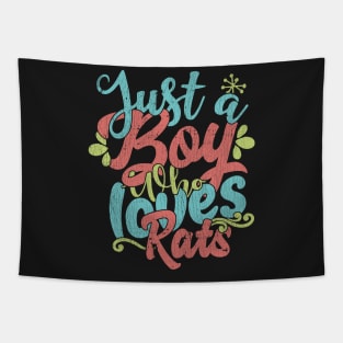 Just A Boy Who Loves Rats Gift product Tapestry