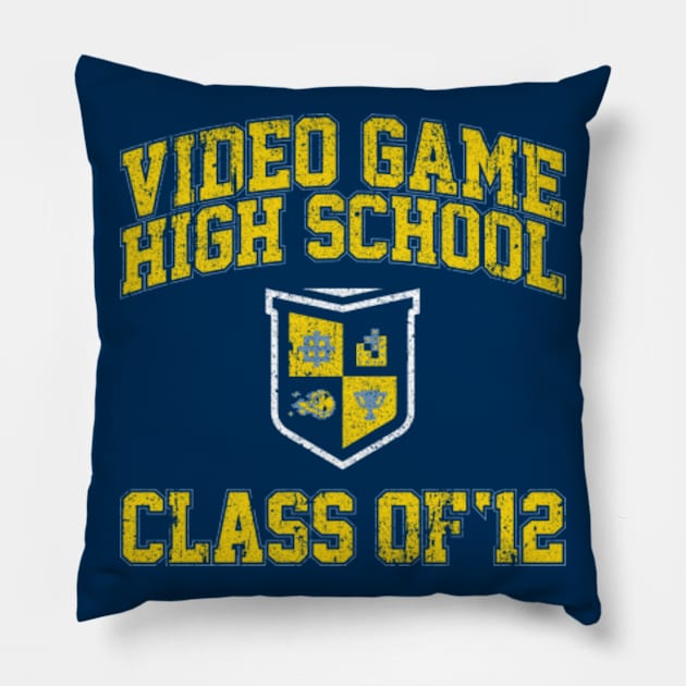 Video Game High School Class of 12 Pillow by huckblade