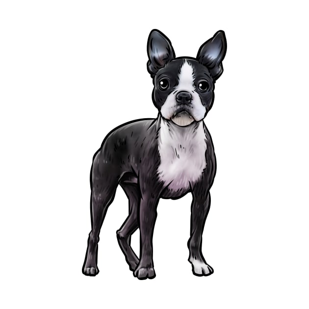 Boston Terrier Dog by whyitsme