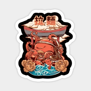 The Kaiju's Tako Ramen Attack Magnet