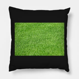 Green grass photo texture Pillow