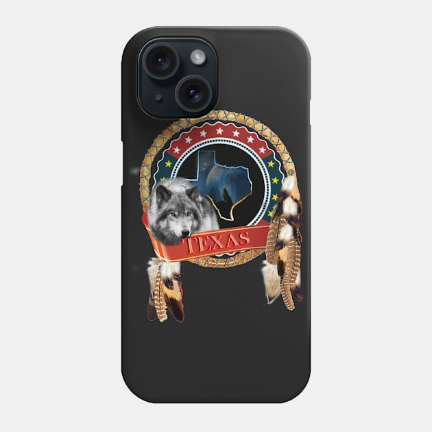 Grey wolf of Texas Phone Case by Just Kidding by Nadine May