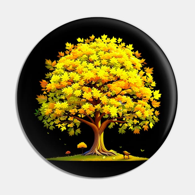Autumn Tree Pin by Norse Magic