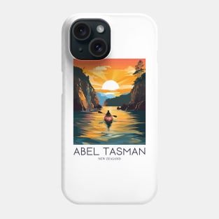 A Pop Art Travel Print of Abel Tasman National Park - New Zealand Phone Case