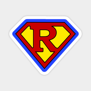 Superhero Symbol Letter R Magnet