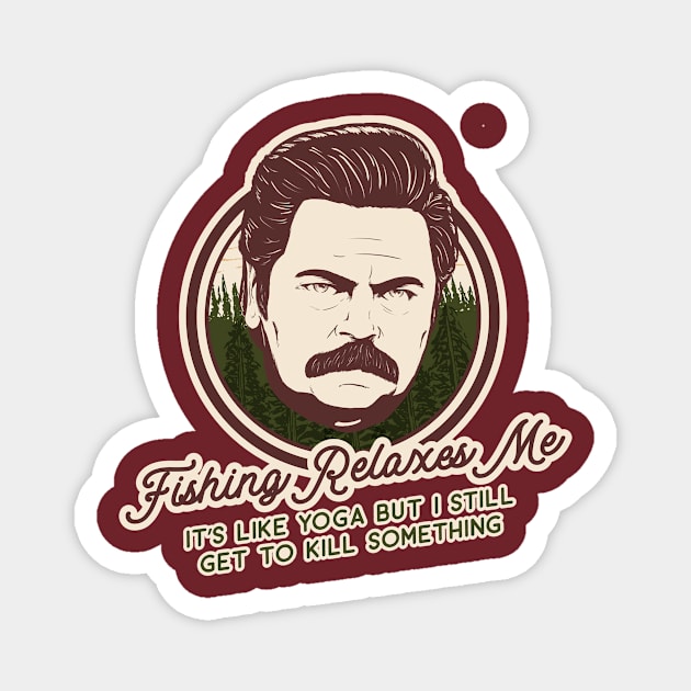 Swanson Fishing Magnet by Mozz