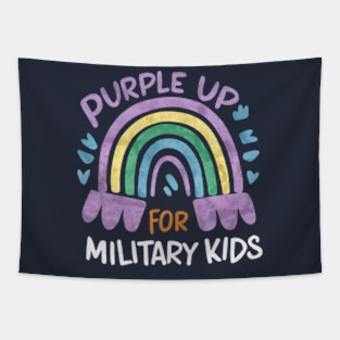 Purple Up For Military Kids Military Child Month Tapestry