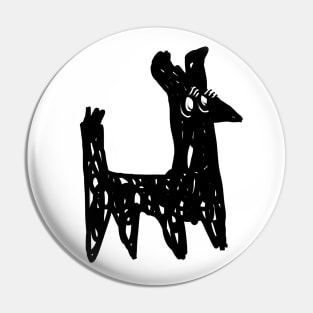 black animal Pin