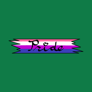 Genderfluid Pride Ribbon T-Shirt