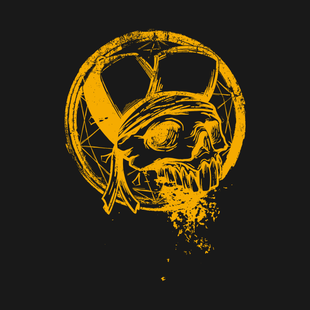 gangster skull by manuvila