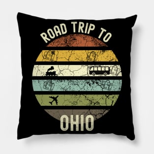 Road Trip To Ohio, Family Trip To Ohio, Holiday Trip to Ohio, Family Reunion in Ohio, Holidays in Ohio, Vacation in Ohio Pillow