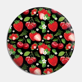 Seamless Patterns Strawberry Pin