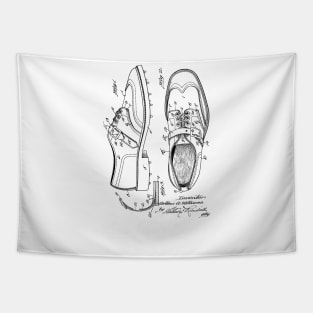 Shoe Vintage Patent Hand Drawing Tapestry