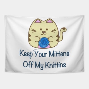 Kittens Knitting Tapestry