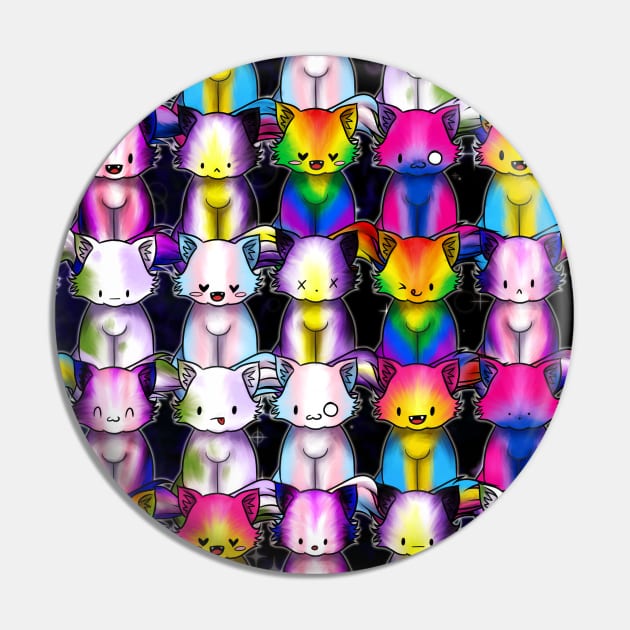 LGBTQ+ kitty Pin by Lyxy