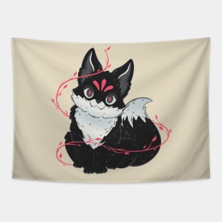 Cute Black Fox Tapestry