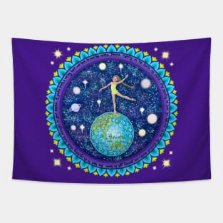 Dance Lightly on the Earth My Child Tapestry