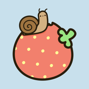 Cute snail on strawberry T-Shirt