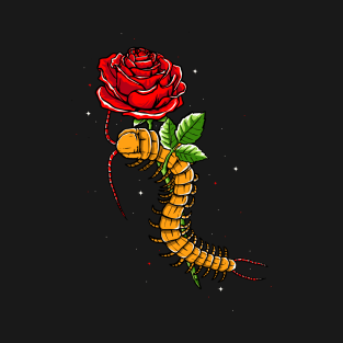 centipede wrapped around a flower T-Shirt