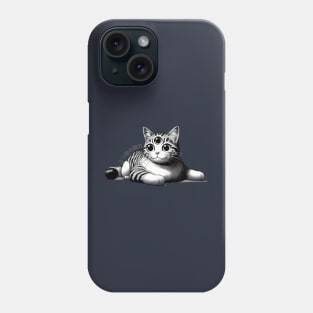 Three-Eyed Cat Enigma: A Mystical Japanese Marvel Phone Case