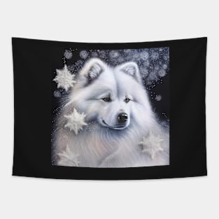 Icey Samoyed Tapestry