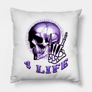 Metal 4 Life Purple Pillow