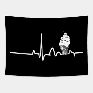 Fun Cruise Shirt Ice Cream Heartbeat Tapestry