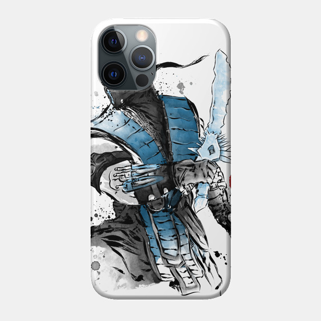 Ice Warrior sumi-e - Mortal Kombat - Phone Case