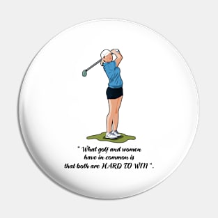 Women's golfer quotes Pin