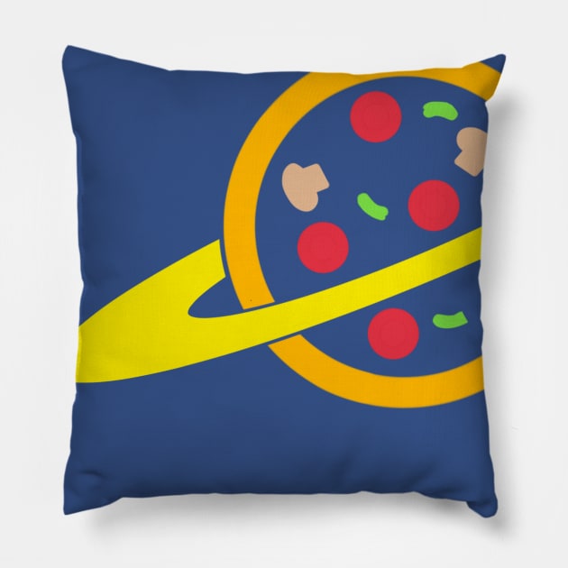 Pizza Planet Uniform Pillow by hawkadoodledoo