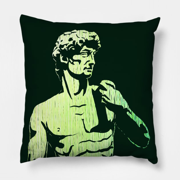 David of Michelangelo Pillow by ArtFork